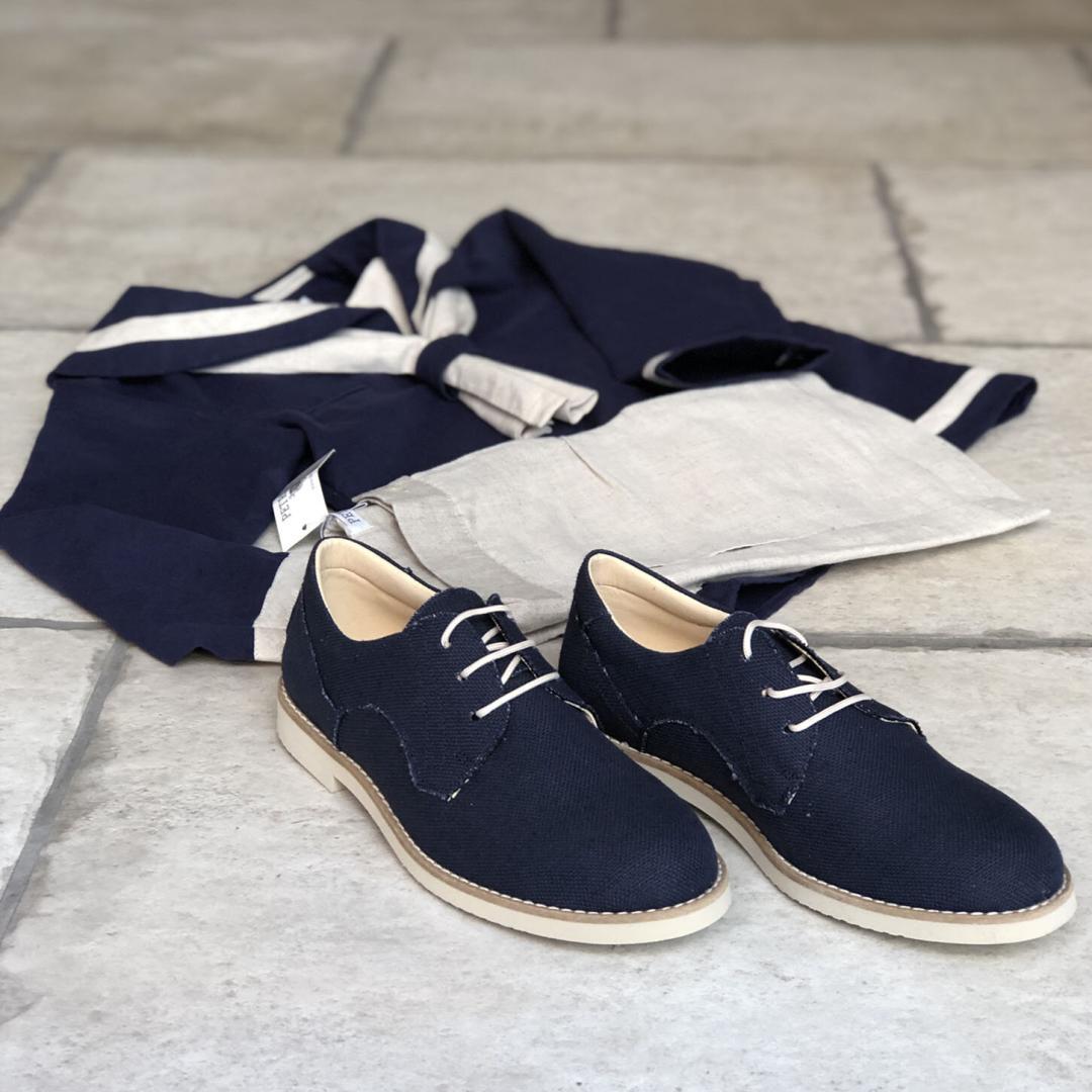 Zapato niño azul marino Romeo, Irulea