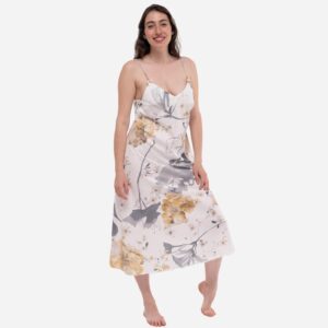 camisón estampado flores amarillas