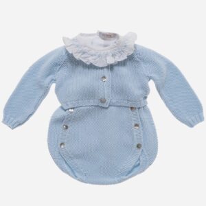 Conjunto de bebé Peto azul 3 piezas, Irulea - 78791