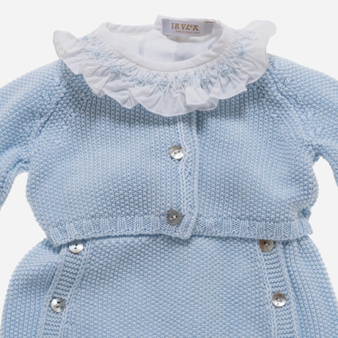 Conjunto de bebé Peto azul 3 piezas, Irulea - 78791