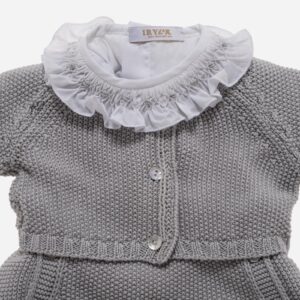 Conjunto de bebé Peto gris 3 piezas, Irulea - 78794