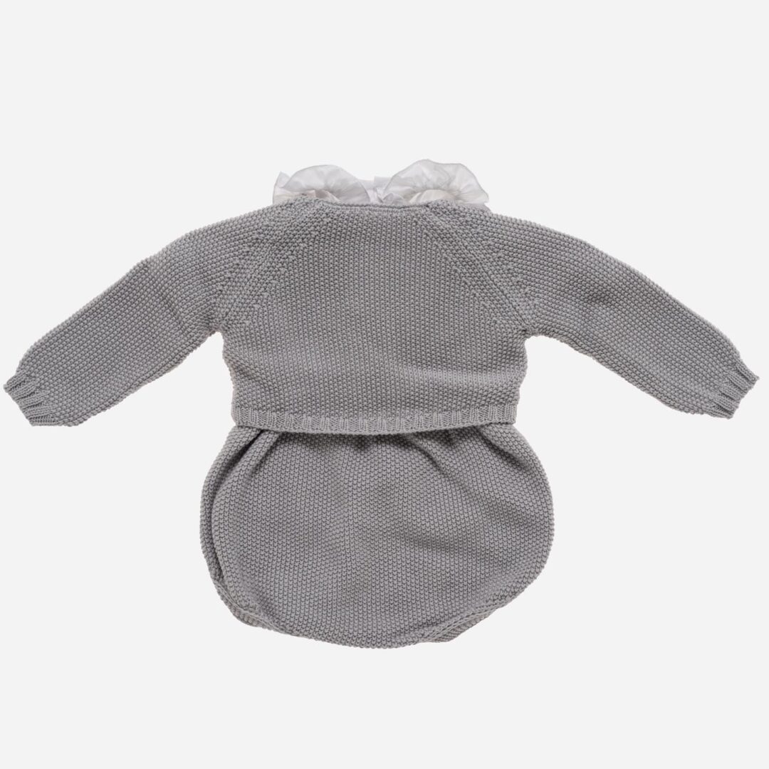Conjunto de bebé Peto gris 3 piezas, Irulea - 78794