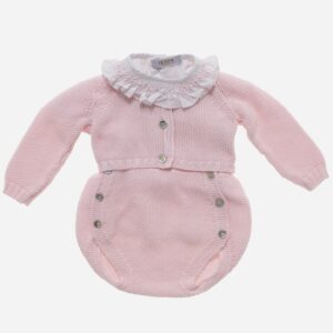 Conjunto de bebé Peto rosa 3 piezas, Irulea - 78788