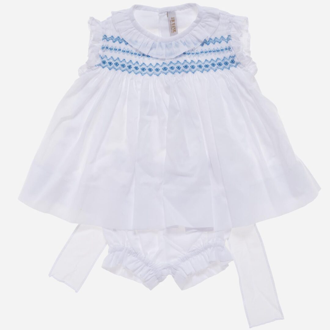 Vestido para niña Nido blanco 2 piezas, Irulea - 78634
