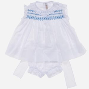 Vestido para niña Nido blanco 2 piezas, Irulea - 78634