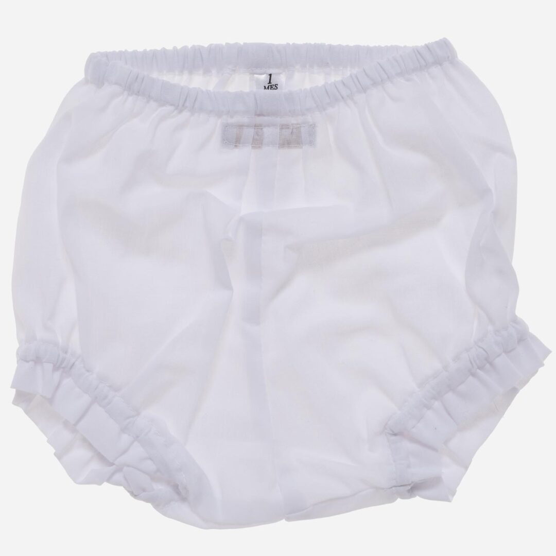 Faldón para bebé Jesusito blanco 2 piezas, Irulea - 78509