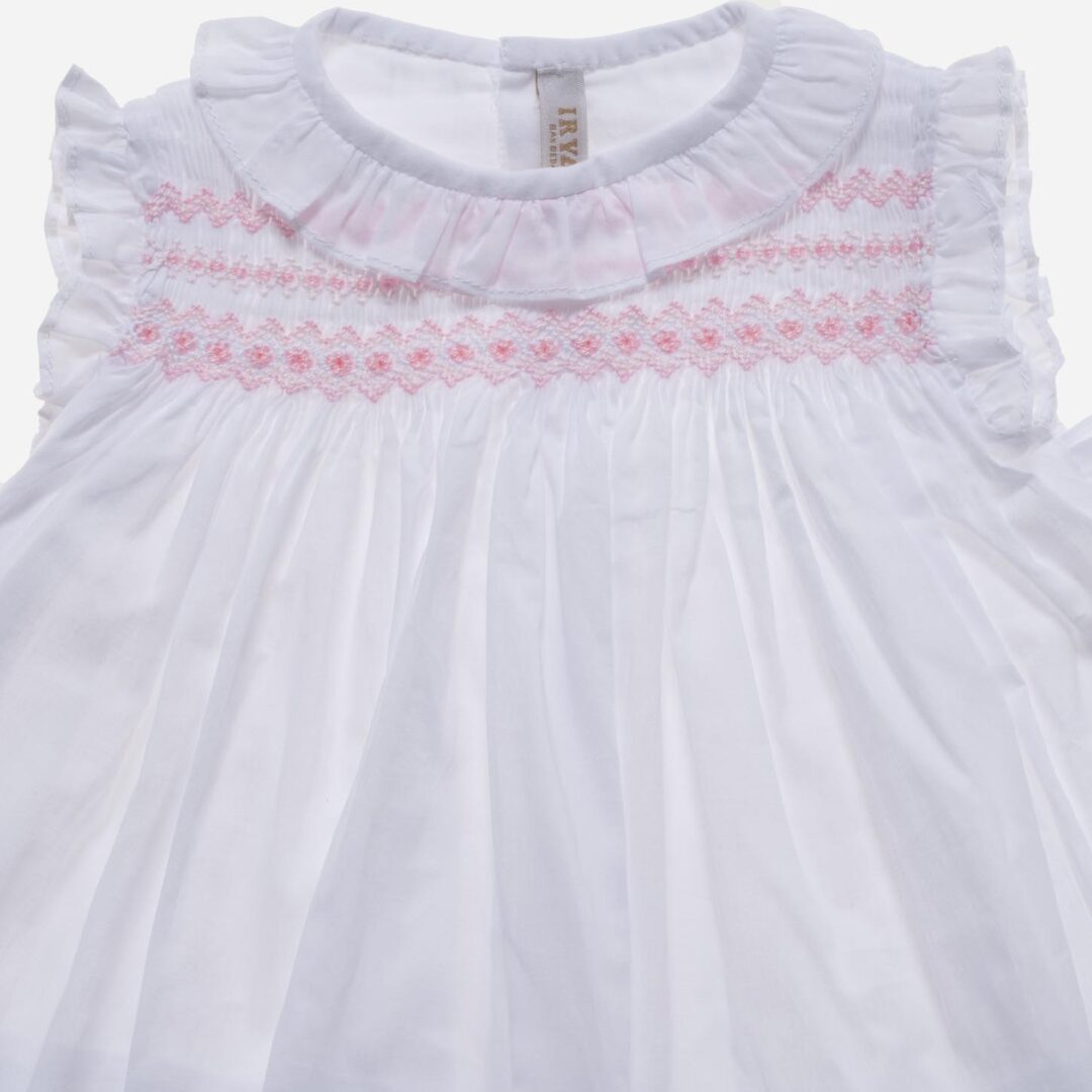 Vestido para niña Nido blanco 2 piezas, Irulea - 78638