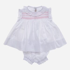 Vestido para niña Nido blanco 2 piezas, Irulea - 78638