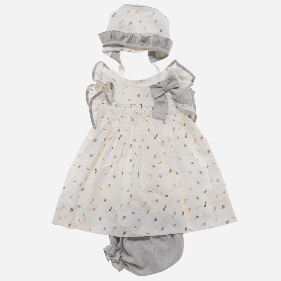Vestido para niña Laura 3 piezas, Irulea - 78739