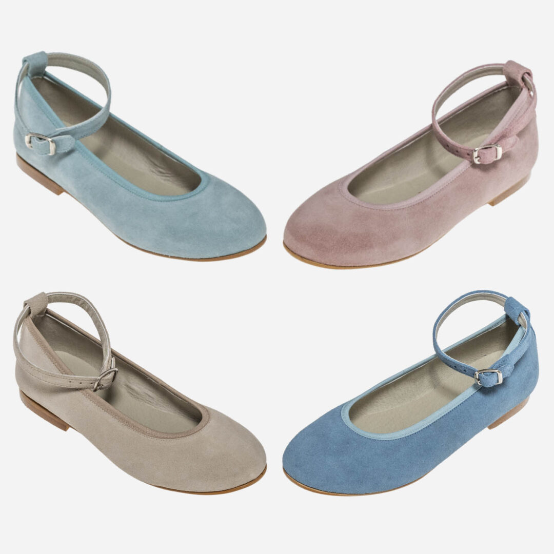 Zapato niña serraje Hebilla, Irulea - 80048