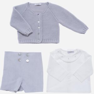 Conjunto de bebé 3 piezas Bodoques gris, Irulea - 79699