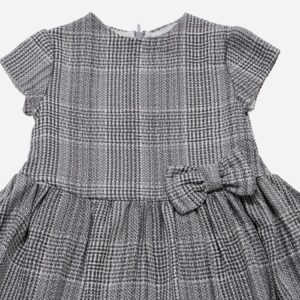 Vestido para niña 2 piezas Cuadros gris, Irulea - 79633