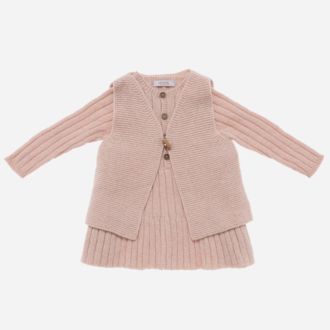 Vestido para niña 2 piezas Punto, Irulea - 79554