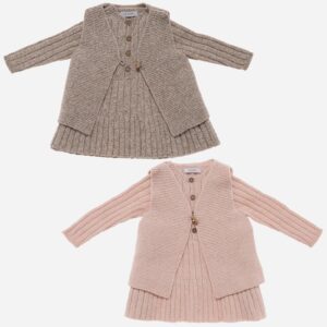 Vestido para niña 2 piezas Punto, Irulea - 79554