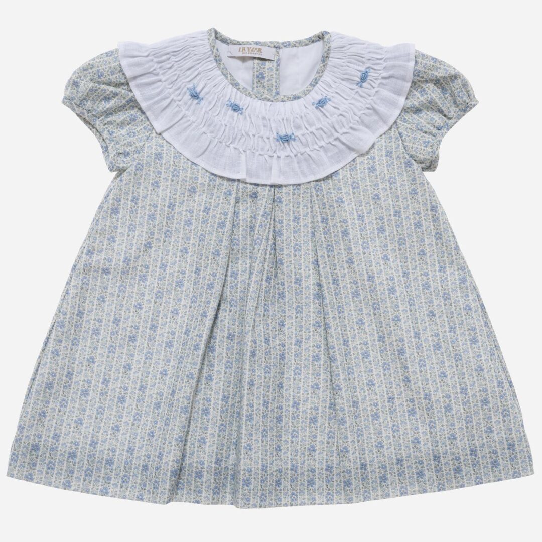 Vestido para niña Volante azul, Irulea - 79443