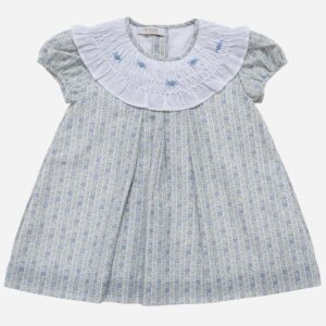 Vestido para niña Volante azul, Irulea - 79443