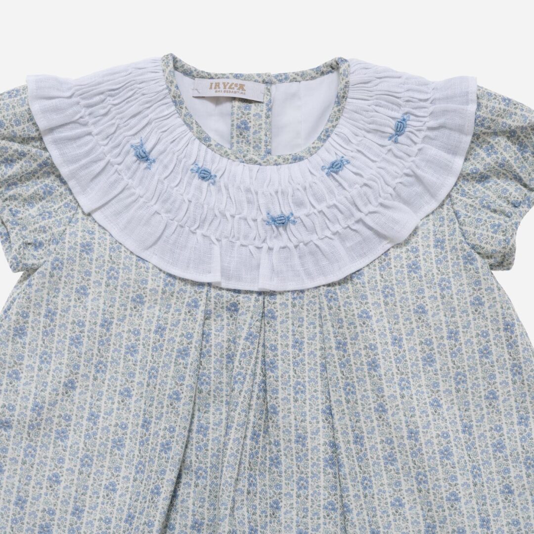 Vestido para niña Volante azul, Irulea - 79443
