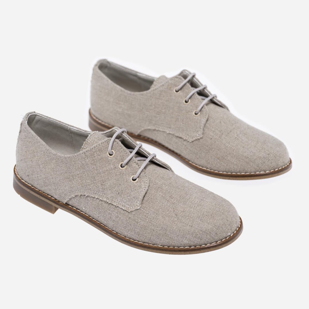 Zapato niño arena Lino, Irulea - 79944