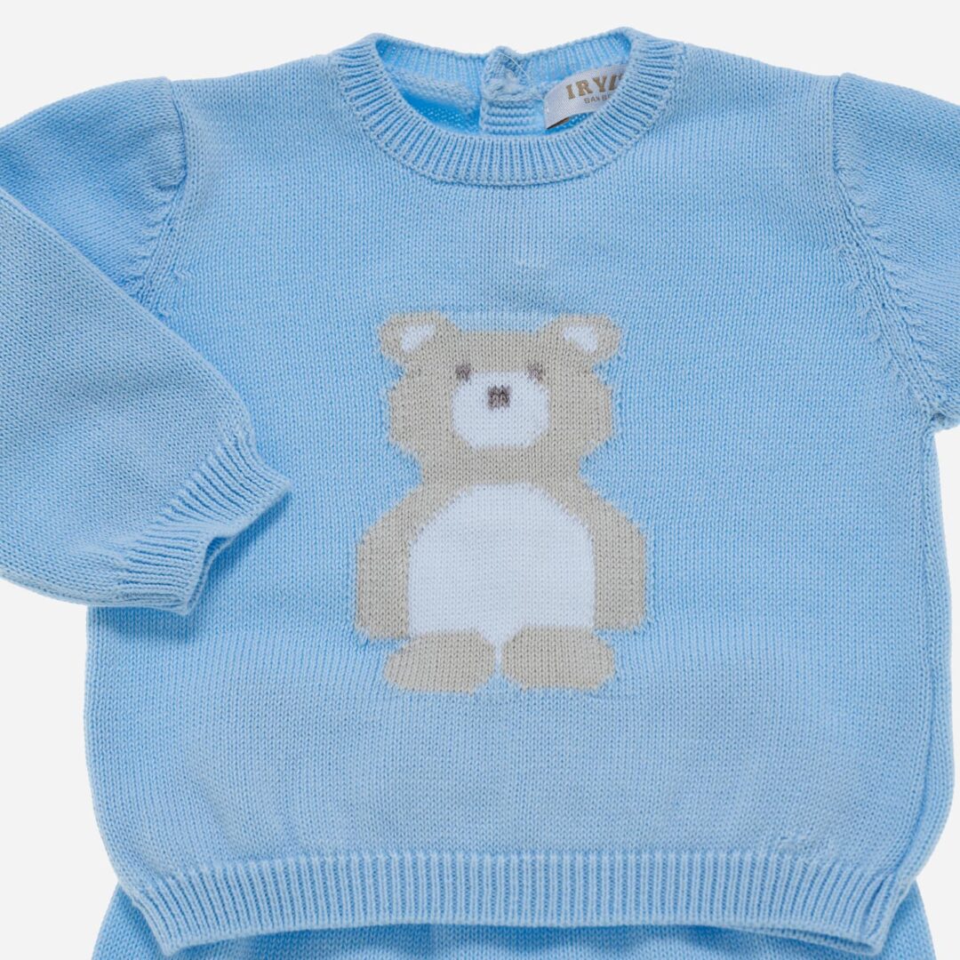 Conjunto de bebé Osito azul 2 piezas, Irulea - 80854