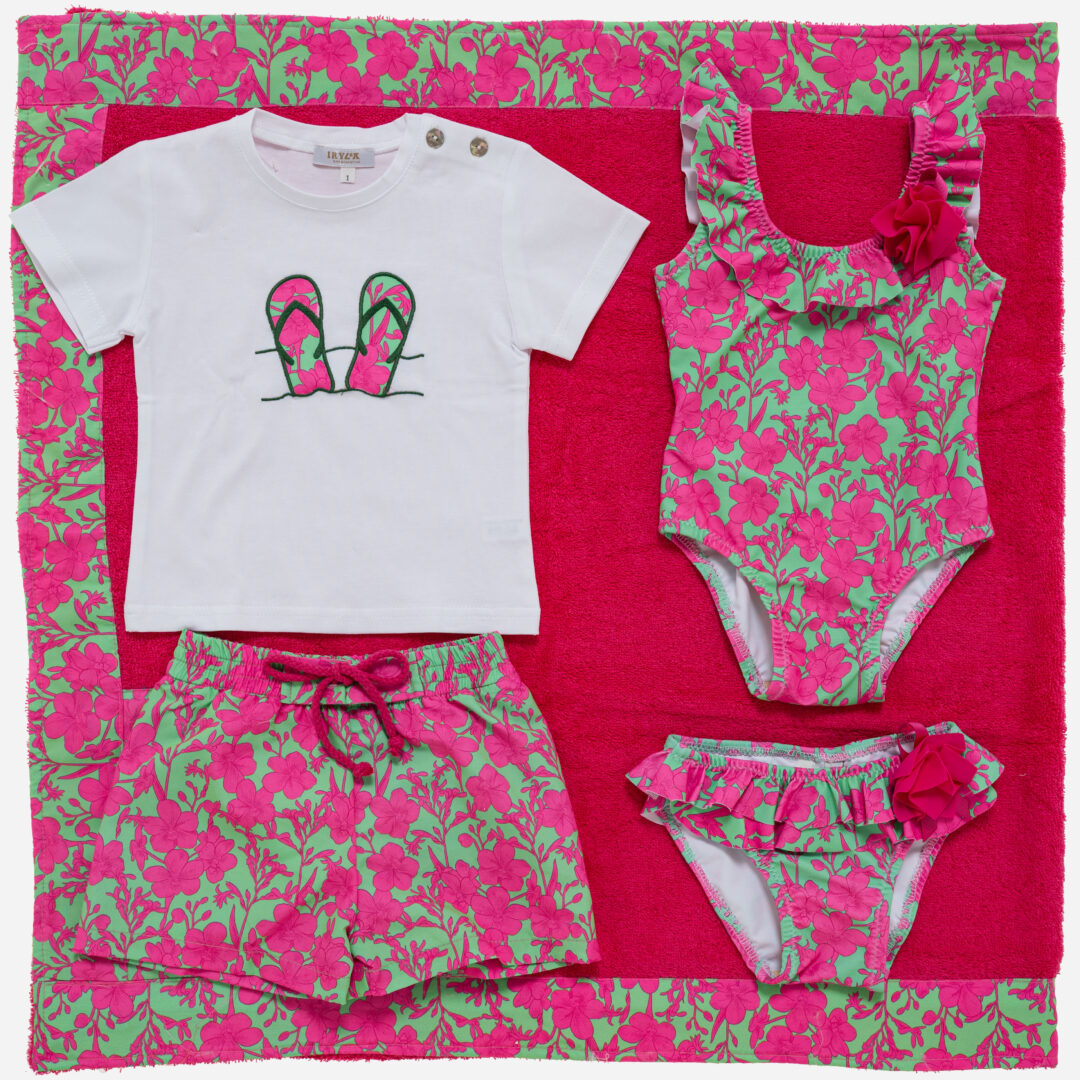 Braguita bañador niña Jade fucsia, Irulea - 81127