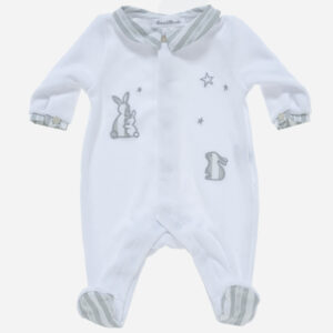 Pijama para bebé Conejos blanco, Irulea - 80593
