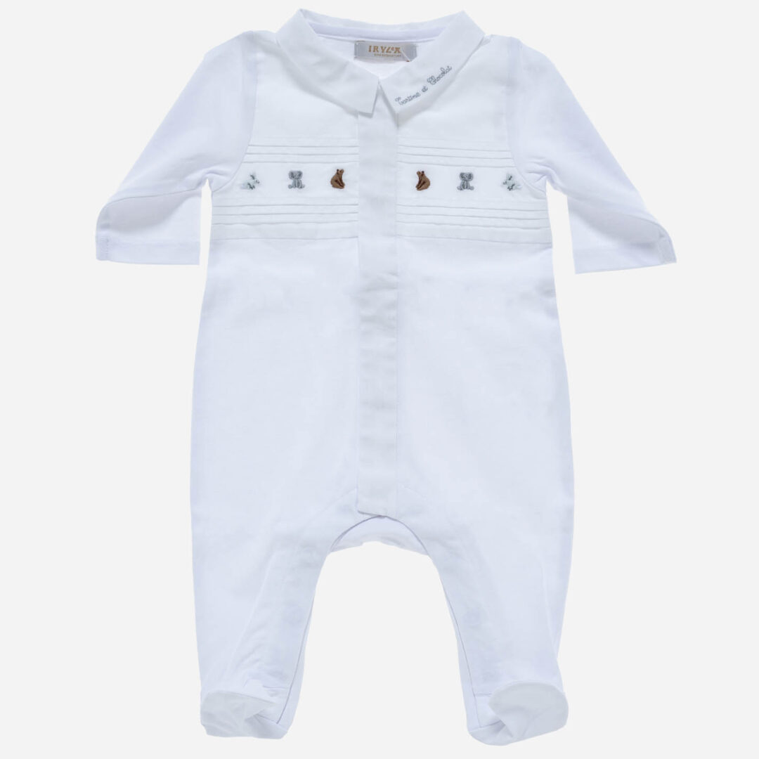 Pijama para bebé Animales blanco, Irulea - 80566