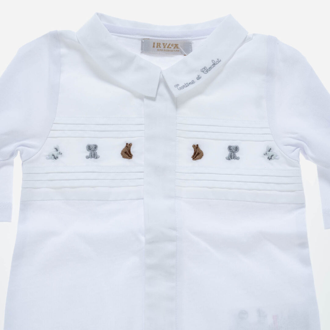 Pijama para bebé Animales blanco, Irulea - 80566