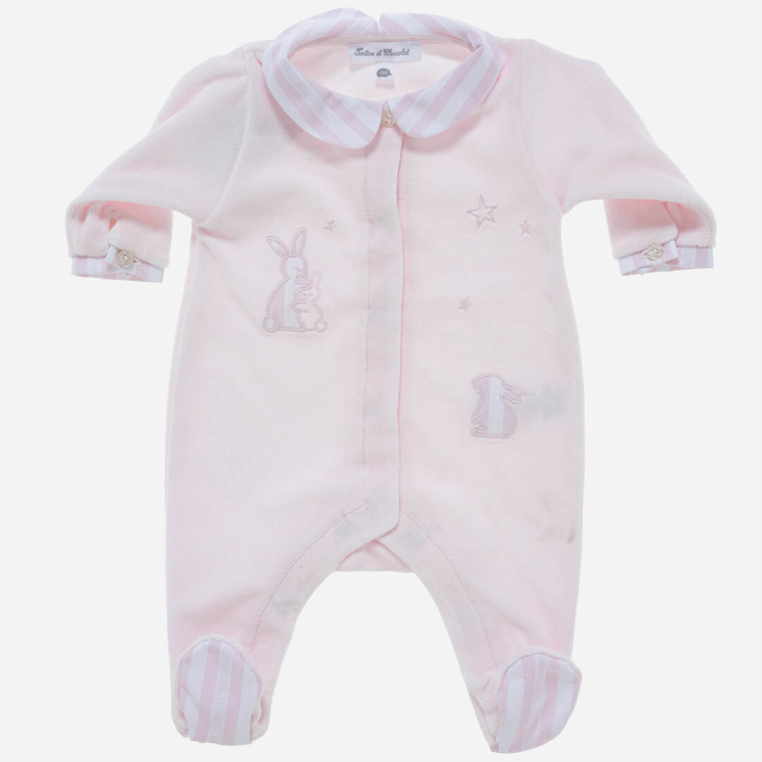 Pijama para bebé Conejos rosa, Irulea - 80596