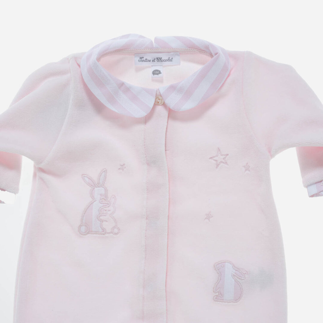 Pijama para bebé Conejos rosa, Irulea - 80596