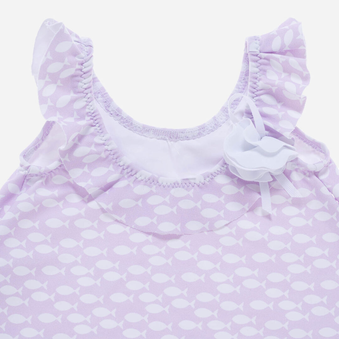 Bañador niña Peces rosa 2 piezas, Irulea - 81449