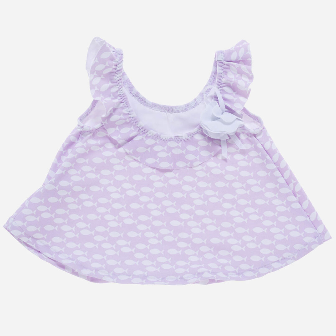 Bañador niña Peces rosa 2 piezas, Irulea - 81449