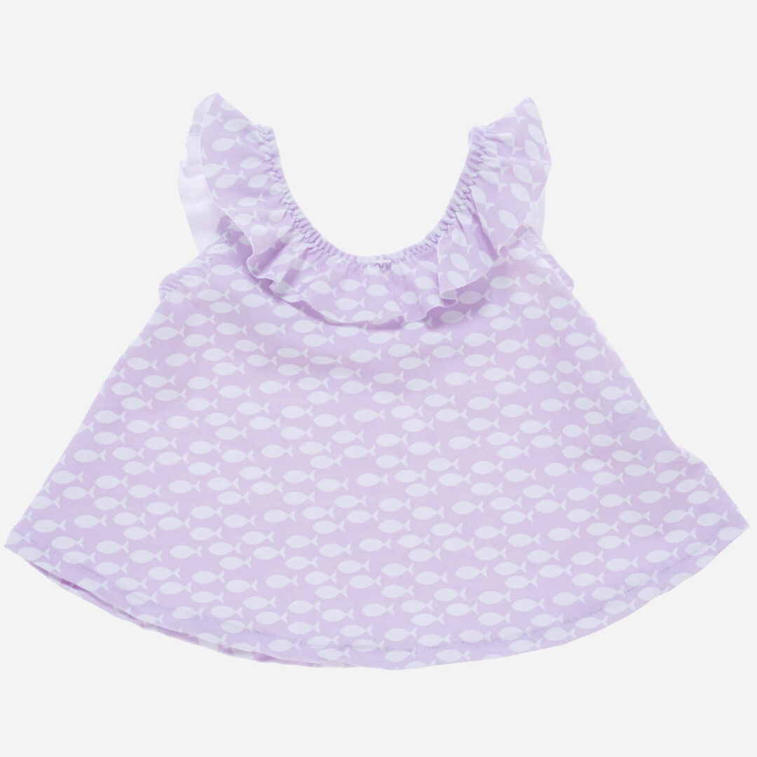 Bañador niña Peces rosa 2 piezas, Irulea - 81449