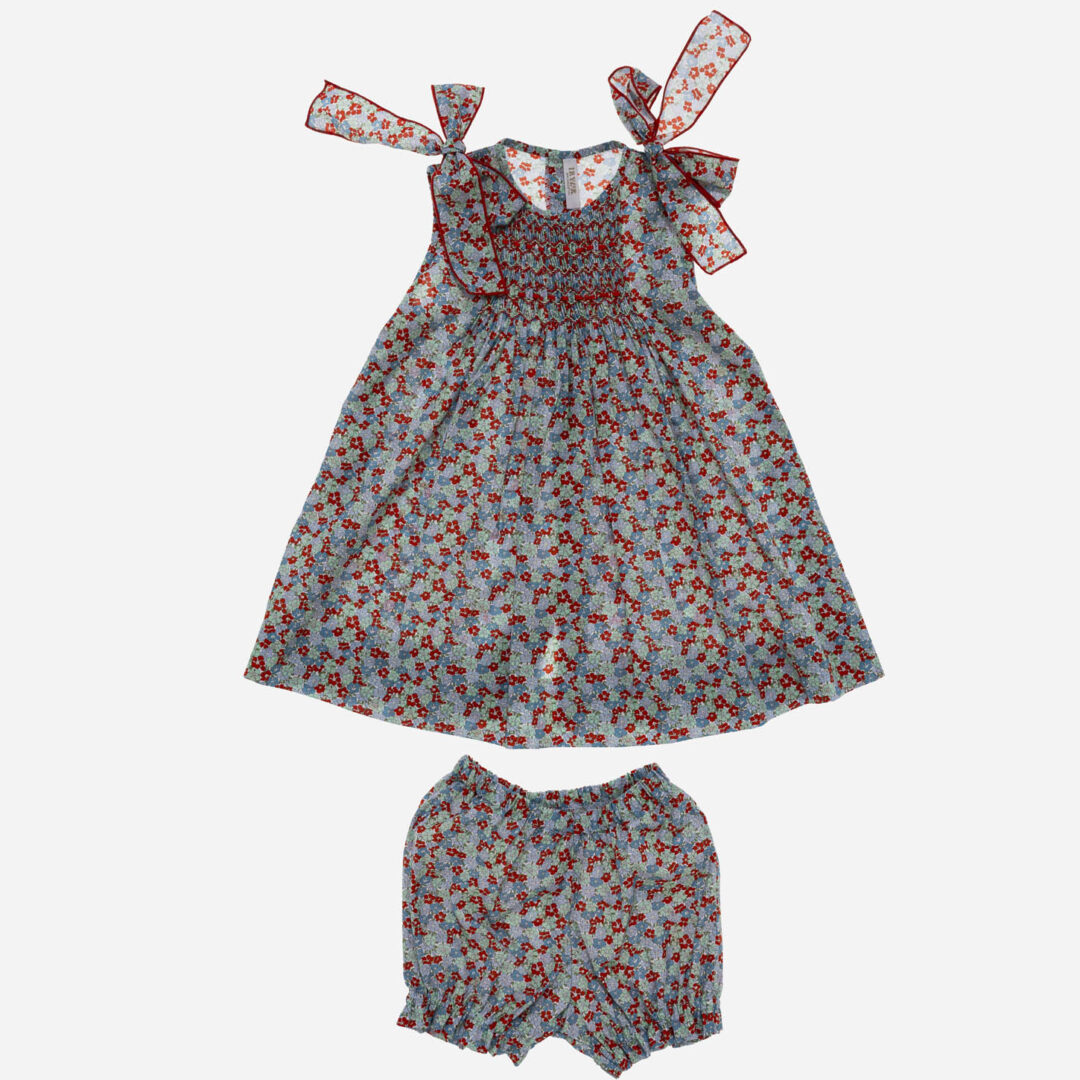 Vestido para niña Lazos 2 piezas, Irulea - 80777