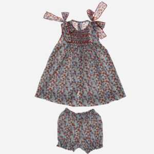 Vestido para niña Lazos 2 piezas, Irulea - 80777