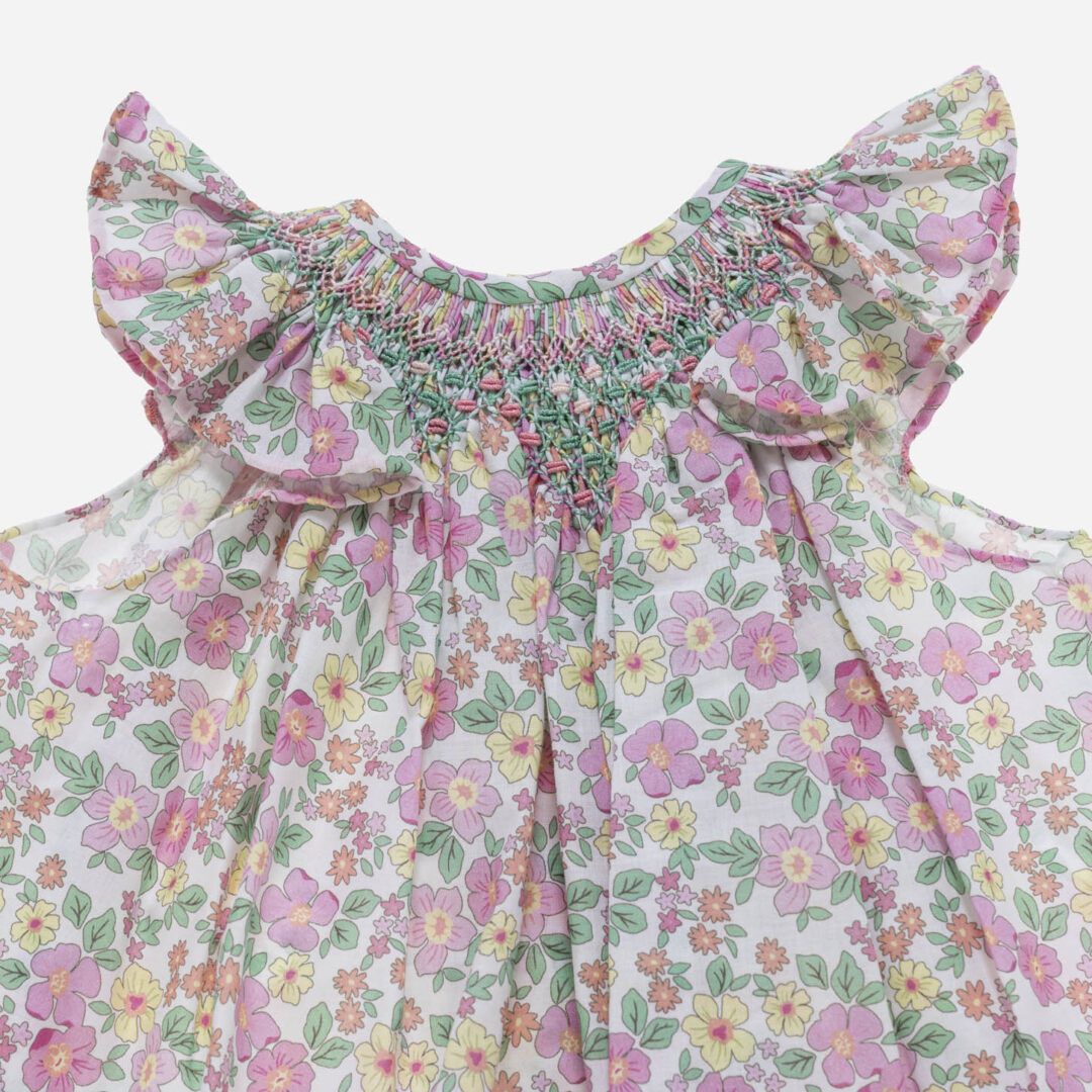 Vestido para niña Carlota rosa 2 piezas, Irulea - 81376