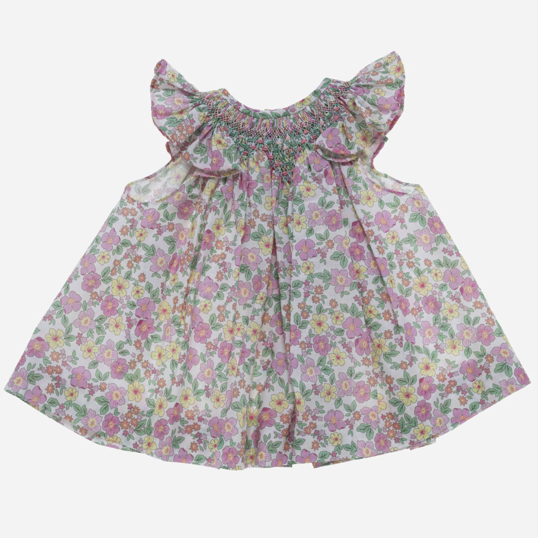 Vestido para niña Carlota rosa 2 piezas, Irulea - 81376