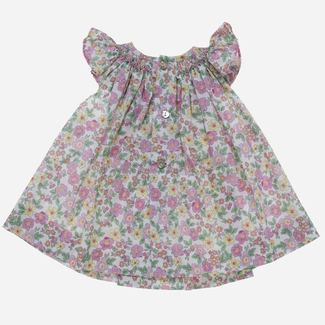 Vestido para niña Carlota rosa 2 piezas, Irulea - 81376