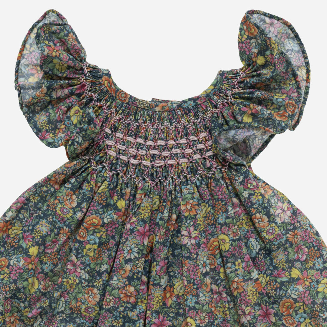 Vestido para niña Carlota verde 2 piezas, Irulea - 81381