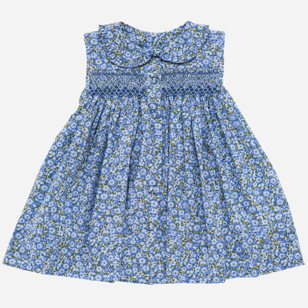 Vestido para niña Botones azul 2 piezas, Irulea - 81322