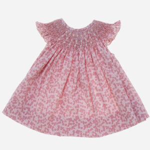 Vestido para niña Jesusito flores rosa 2 piezas, Irulea - 80946