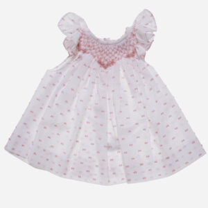 Vestido para niña Plumeti rosa 2 piezas, Irulea - 81363