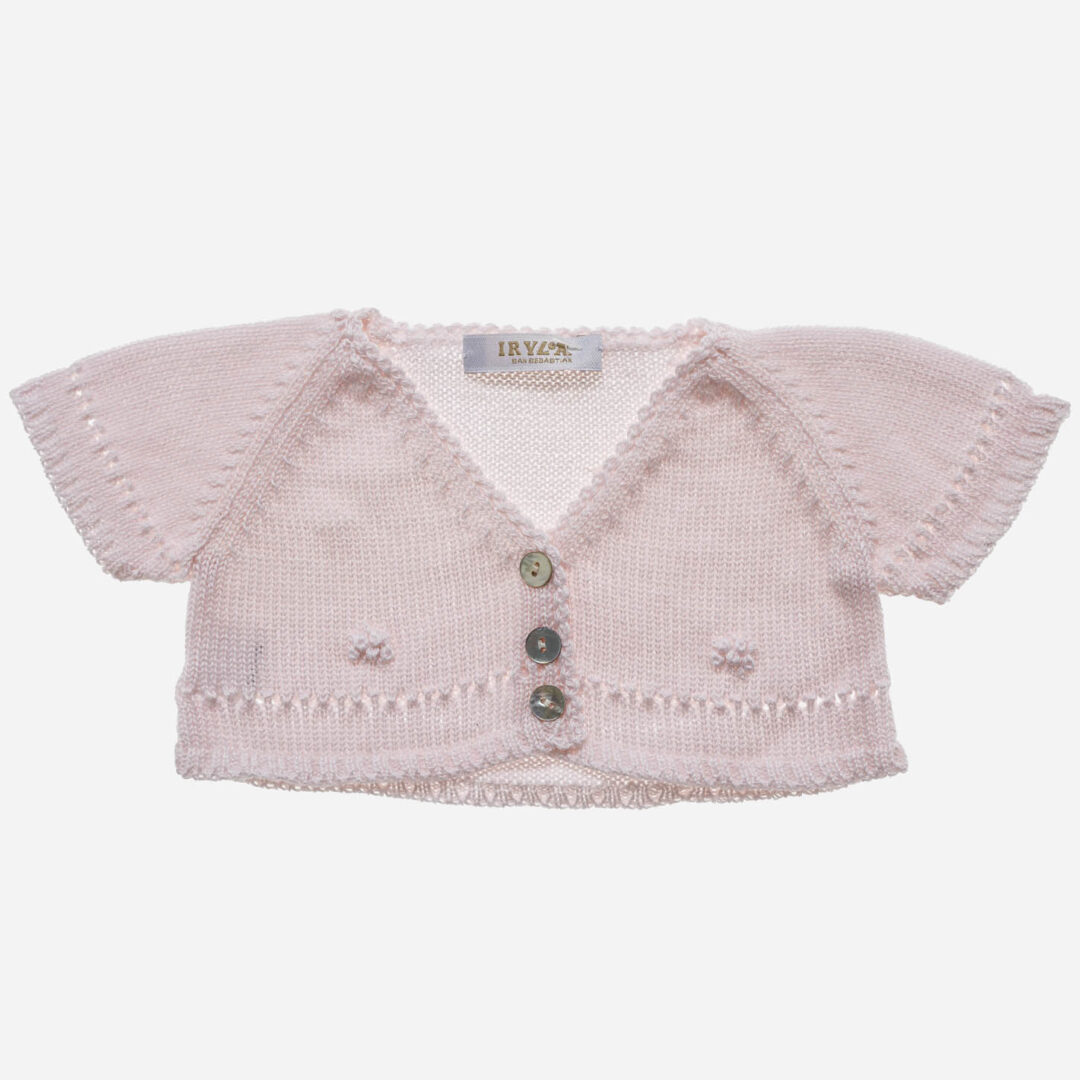 Chaqueta para bebé Manga Corta rosa, Irulea - 81504