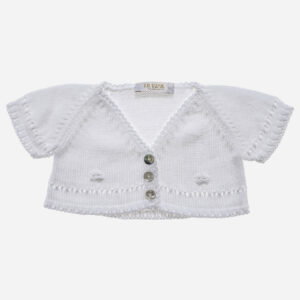 Chaqueta para bebé Manga Corta blanca, Irulea - 81507