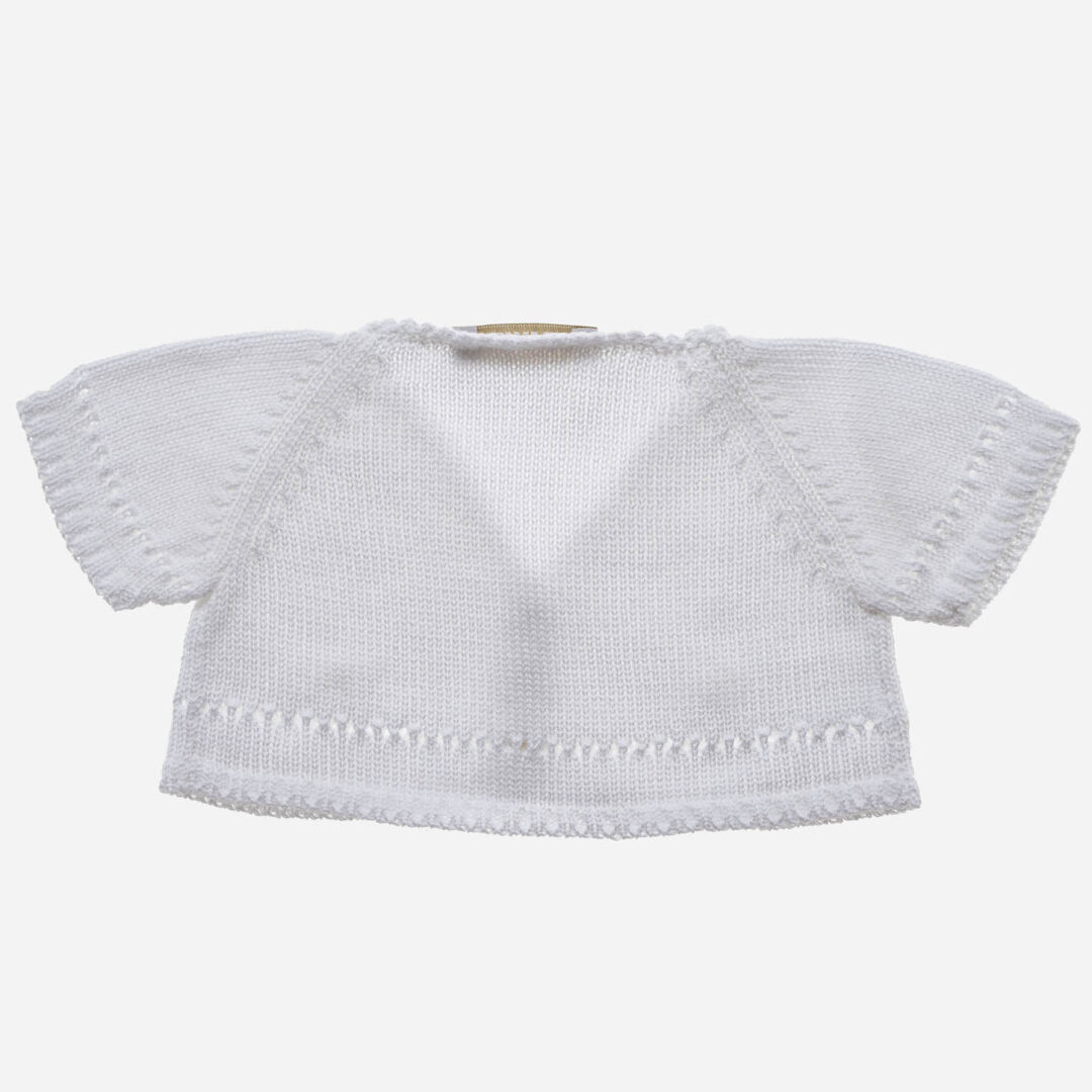 Chaqueta para bebé Manga Corta blanca, Irulea - 81507