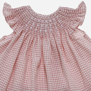 Vestido para niña Vichy rosa 2 piezas, Irulea - 81664