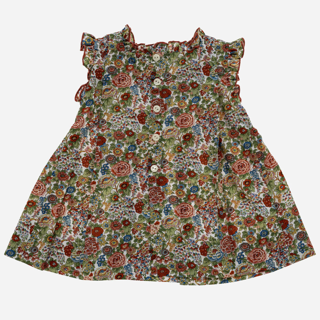 Vestido para niña Liberty Tana 2 piezas, Irulea - 81670