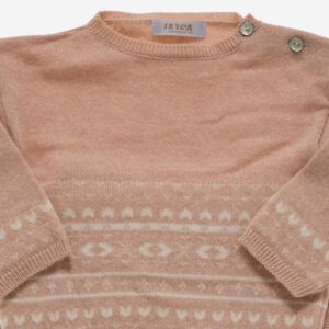 Conjunto de bebé Greca 2 piezas rosa, Irulea - 82246