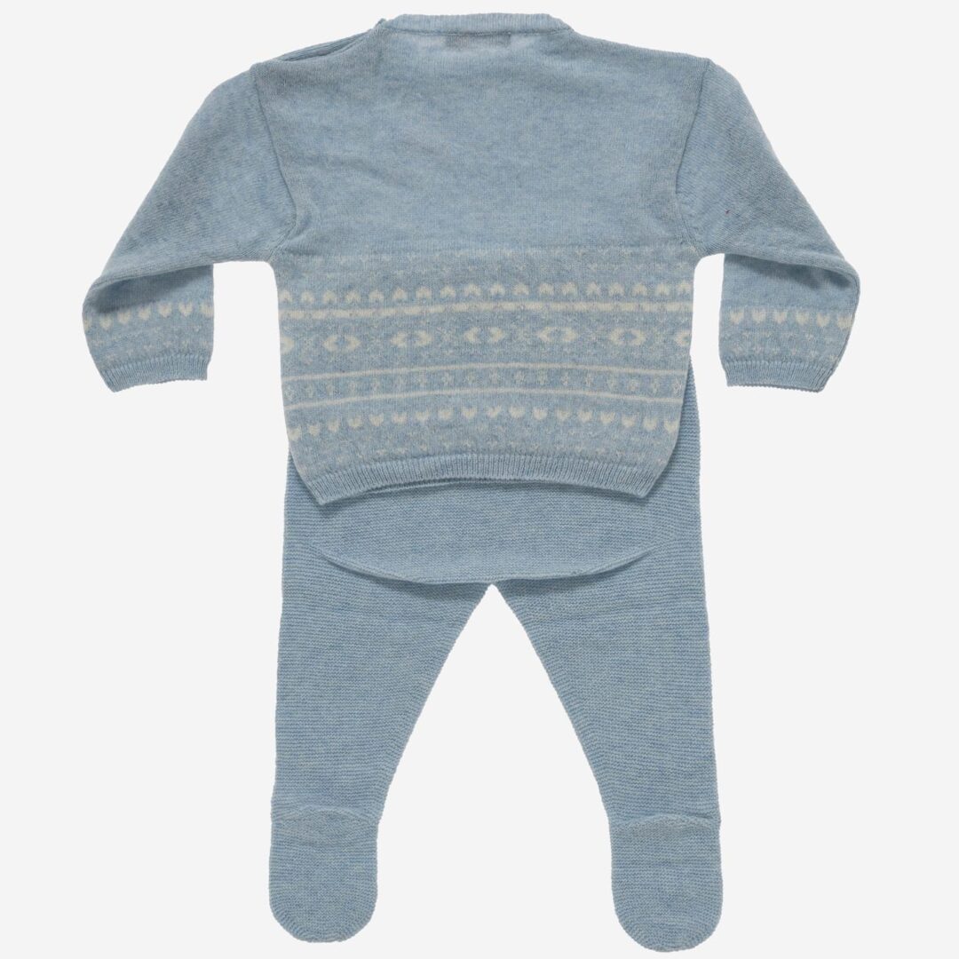 Conjunto de bebé Greca 2 piezas azul, Irulea - 82249