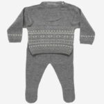Conjunto de bebé Greca 2 piezas gris, Irulea - 82252