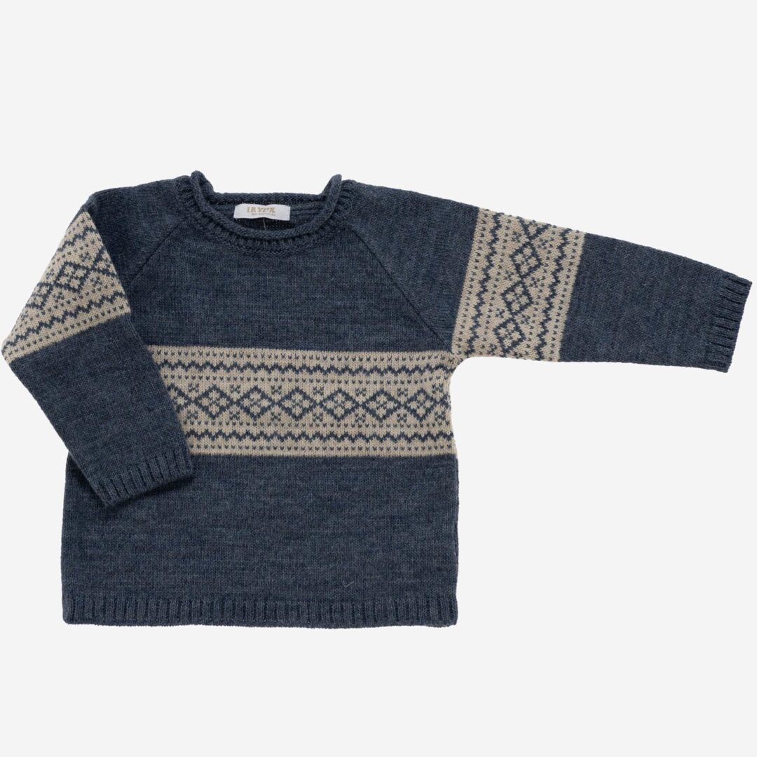 Jersey de punto niño Jaime azul, Irulea - 82168